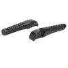 2Pcs Front Foot Peg Bracket Left And Right Black Footrest