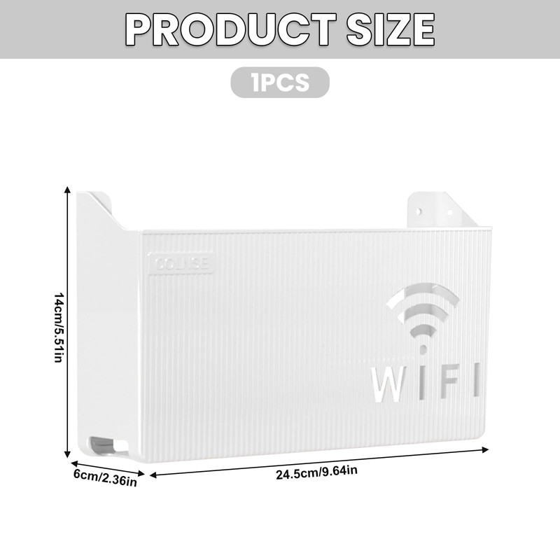 JAONLD WiFi Router Storage Box, Router Hide Storage Box, Shelf