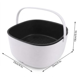 Odorkle Ultrasonic Fruit Vegetable Washing Machine Large Capacity One Button Start 360 Degree Technology Portable Home Kitchen Gadget