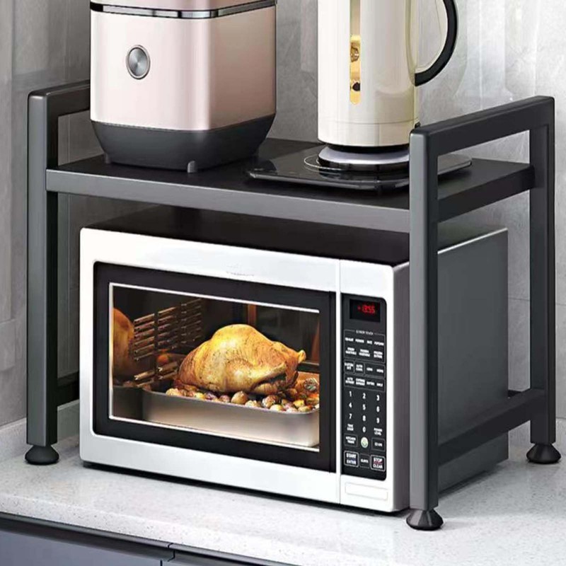 LUCKY KVW Microwave Oven Rack, Microwave stand,Adjustable Shelf with 6