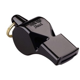 Fox 40 Pearl Safety Whistle With Wrist Lanyard - Black