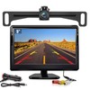Kairiyard License Plate Backup Camera with 5in Monitor, 170 Degree
