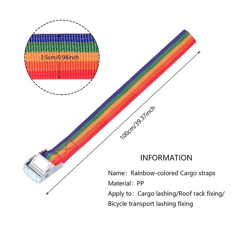 Lashing Straps with Clamping Lock for Tie Down Straps Short