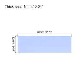 sourcing map 4 Pack M.2 Thermal Pad 70x22x1mm for Pc M.2 2280 Nvme SSD Heatsink Cooler