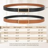 WOWOGO Women Reversible Belt Fashion Faux Leather Ladies Thin Waist