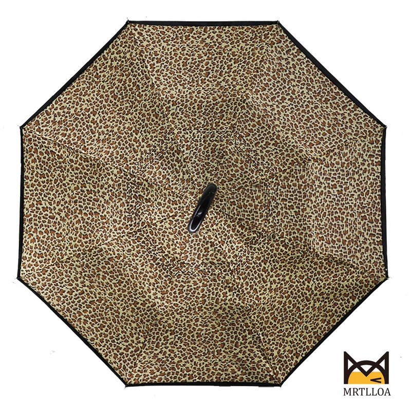 MRTLLOA Double Layer Inverted Umbrella with C-Shaped Handle, Anti-UV Waterproof