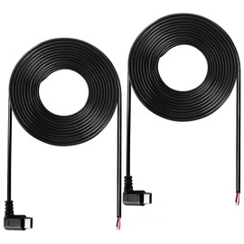 KUOQIY 2 Stücke 200cm 22AWG 90 Grad USB Typ C Stecker Pigtail Stromkabel, 5V 3A USB-C-Stecker auf 2-Poligen Blanken Draht Offenes Ende, für LED-Leuchten