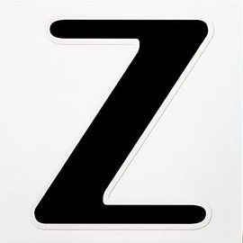 Decal Stickers of Parisish Letter Z Premium Indoor (No Waterproof) Vinyl Decal Stickers for Laptop Phone Accessory Helmet Car Window Mug Tuber Cup Door Wall Decoration NVCVER3e19100BL