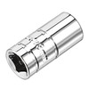 sourcingmap 2 Pcs 1/4-Inch Drive 8mm 6-Point Shallow Socket, Metric,
