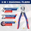 WORKPRO Diagonal Cutting Pliers with Wire Stripper, 7.5 inch Heavy