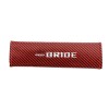 2Pcs JDM BRIDE Red Carbon Fiber Look Car Seat Belt