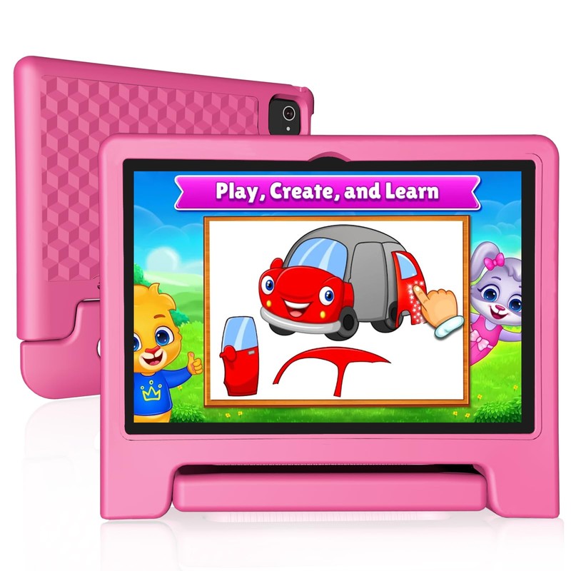 JREN Tablet for Kids｜10.1 Inch Kids Tablet Android 14｜Octa-core｜64GB｜WiFi ｜Bluetooth｜Parental