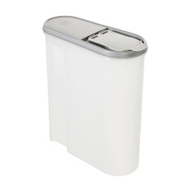 keeeper Jean Storage Container for Dry Storage, Hinged Lid, 2.6 L, Polypropylene, 21.5 x 9.5 x 24 cm, Nordic Grey