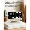 Odokee Digital Alarm Clocks for Bedrooms: Large Bold Number 5