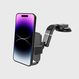 Mighty Mount Cradle Mount with Multi-Angle Adjustable Suction Cup – Universal Phone Holder for Car Flat Surface - Fits Phones from 2.3 to 4 inches – 360° Rotation for Portrait & Landscape Viewing