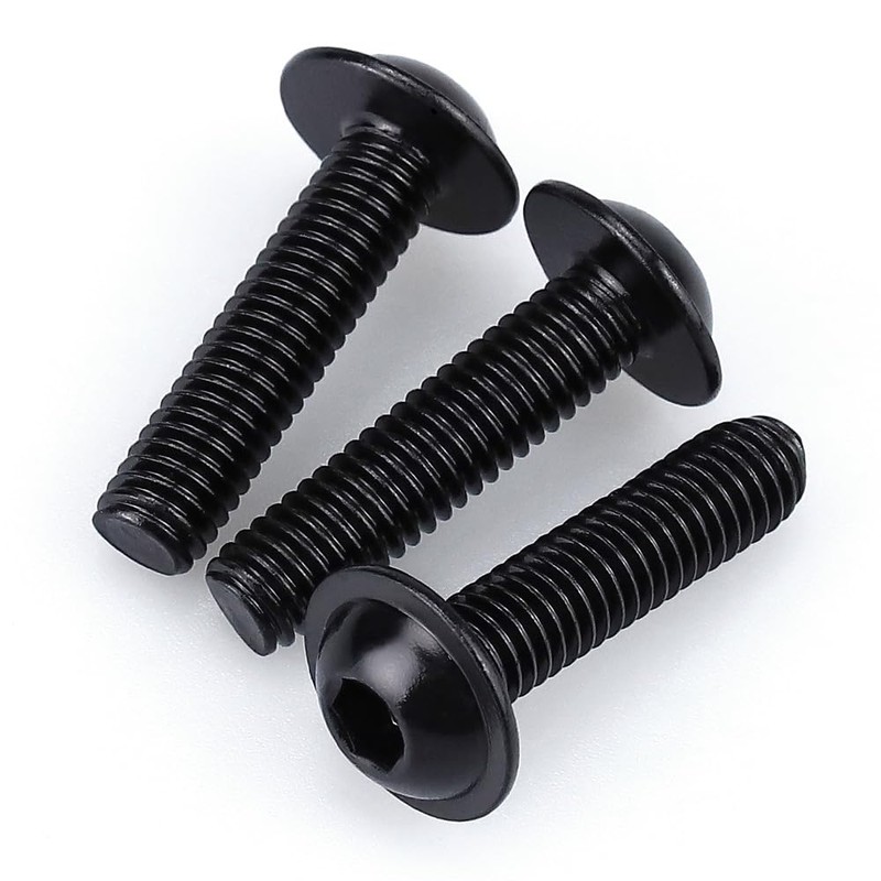 M5-0.8 x 20mm (50 Pack) Flanged Button Head Socket Cap