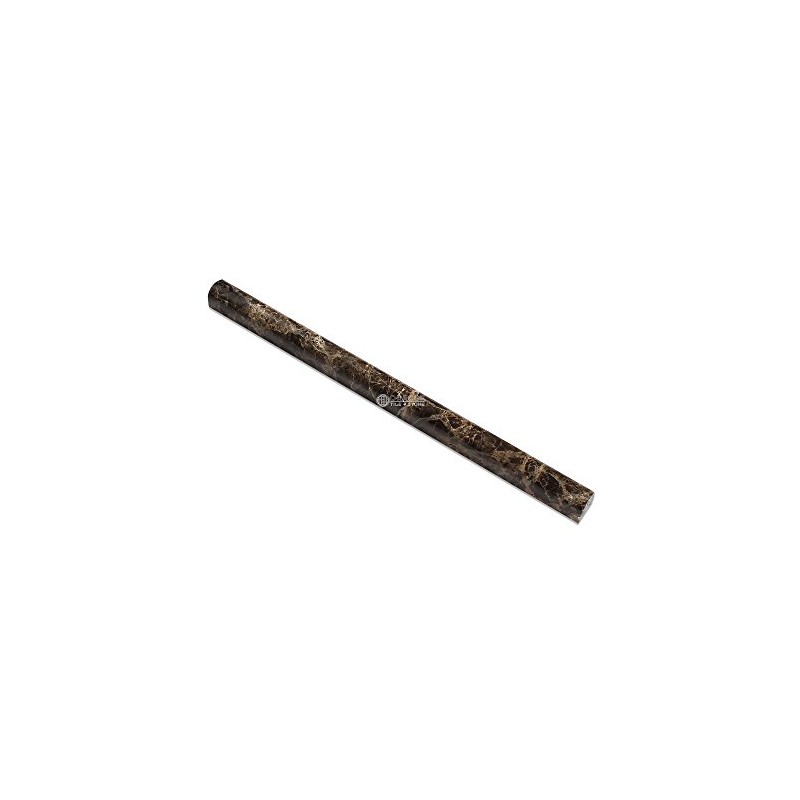 Emperador Dark Spanish Marble 3/4 X 12 Bullnose Liner, Polished