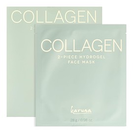 Karuna Skin - COLLAGEN Face Mask Sheets, Hydrogel 2-Piece Facial Mask, Age-Defying, Hydrating, Rejuvenating & Moisturizing Skin Care Essential That Targets Fine Lines & Wrinkles, 1 Pack