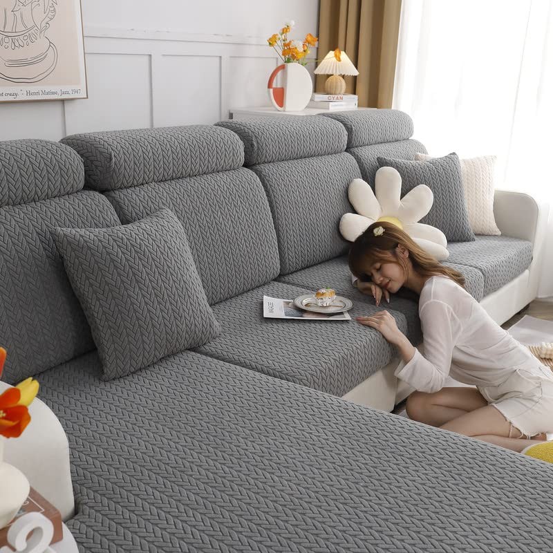 Topchances Sofa Seat Cushion Covers – Universal Stretch Sofa Protective