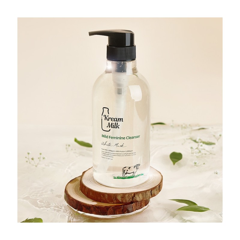 Cream Milk Mild Feminine Cleanser 520ml, 1 piece / 크림밀크