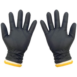 FayLongSk BBQ Gloves 2 Heat Resistant Washable Cotton Liners & 50 Nitrile Food Prep Gloves Disposable for Hot Food, Cooking, Barbecue Smoker, BBQ Accessories, grilling Accessories(Size Large)