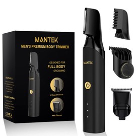 Body Trimmer for Men, Includes 2 Quick Change Trimmer Heads Electric Body Groomer Shavers