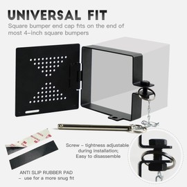 Aaffkaa RV Bumper End Cap,Bumper Cap Cover,Camper RV Square Bumper Caps for RV,Travel Trailer Bumper Plug End Caps,Fits Standard RV 4inch Square Bumpers