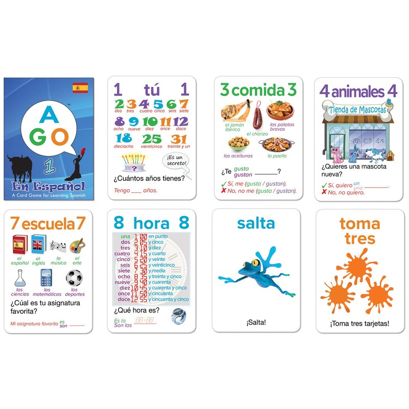 AGO En Español 1 Spanish Card Game