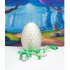 Unbranded 3D Printed Dragon with Egg, Articulated White Mushroom Dragon,
