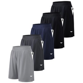 AMERICAN HEAVEN Men's Athletic Performance Shorts | Dry - Tech Sweat Resistant Drawstring Jams | Multi Packs