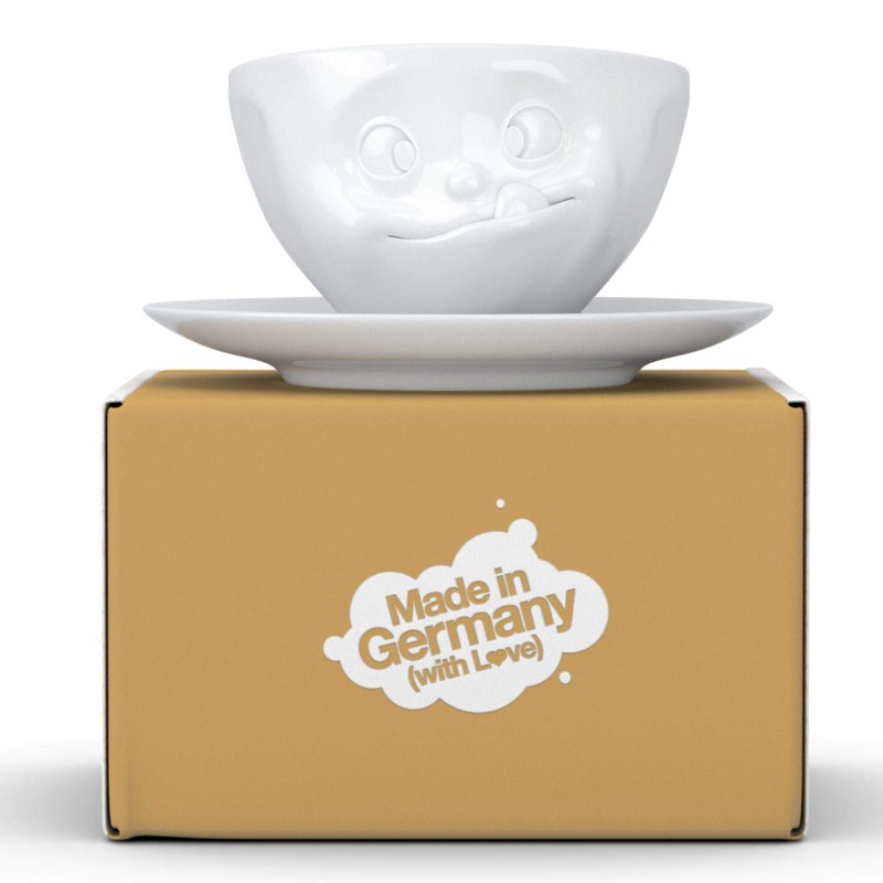 FIFTYEIGHT PRODUCTS / Tassen / Kaffeetasse „Lecker“ (Porzellan, 200 ml,