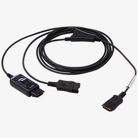 Plantronics Type Agent Headphones Splitter Adapter Telephone Cord with Mute Button, Compatible w/Plantronics H/HW, AddaSound, VXI-P, QD Wired Headsets-For Coaching, Supervising, Training, Monitoring