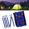 Tent Ropes Peg Buckles Reflective Ropes Set with Storage Bag