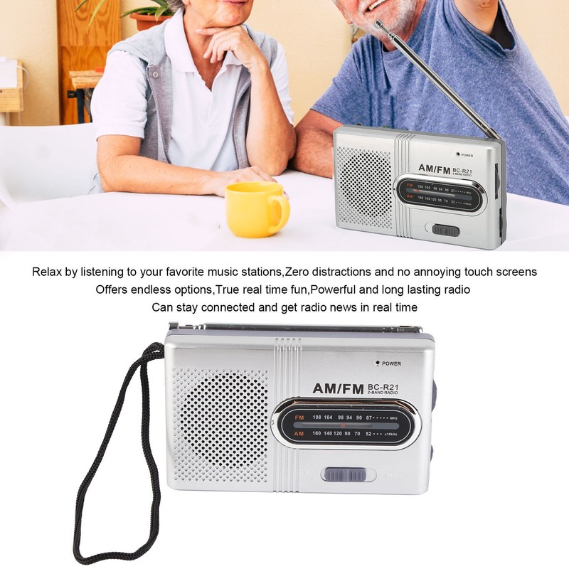 AM FM Radio Long 5W Speaker Lasting Portable Pocket Transistor