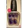 Impress! Impress Gel Manicure Press on Nails Purple with accents