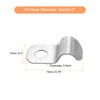 sourcing map 60 Pcs Pipe Strap Fit for 3/16in(5mm) 304