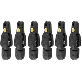 Downrigger Release Clip, 6 Pieces Heavy Tension Power Grip Plus Release Clips, Fishing Downrigger Clips for Offshore Fishing, Planer Board, Weight, Kite Pro Snap Weights (Black)