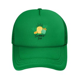 TREJUKY Graffiti Pineapple Baseball Cap Snapback Mesh Back for Men Women Adjustable Fishing Hat Outdoor Travel Beach Trucker Hat