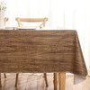 HRNJJYP Heavy Duty Vinyl Tablecloth with Flannel Backing Waterproof Oil-Proof