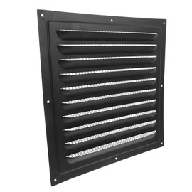 KICHOUSE Wall Vent Cover for Attic and Garage Gable Vent Installation Enhanced Airflow and Dust Prevention Effortless Setup Black Louvred Design