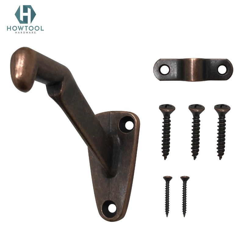 Handrail Bracket Heavy Duty Wall Mounted Antique Bronze V Style,