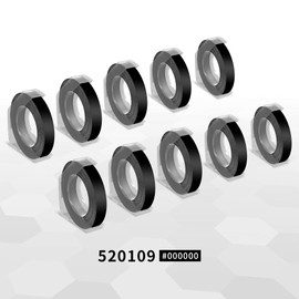 Vixic Compatible 3D Embossing Tape Replacement for Dymo Embossing Embossing Labels White on Black for Dymo Omega S0717930 Junior Motex E101 E303 Embosser, Old Rotex Embosser Embosser, 9 mm x 3 m, 10