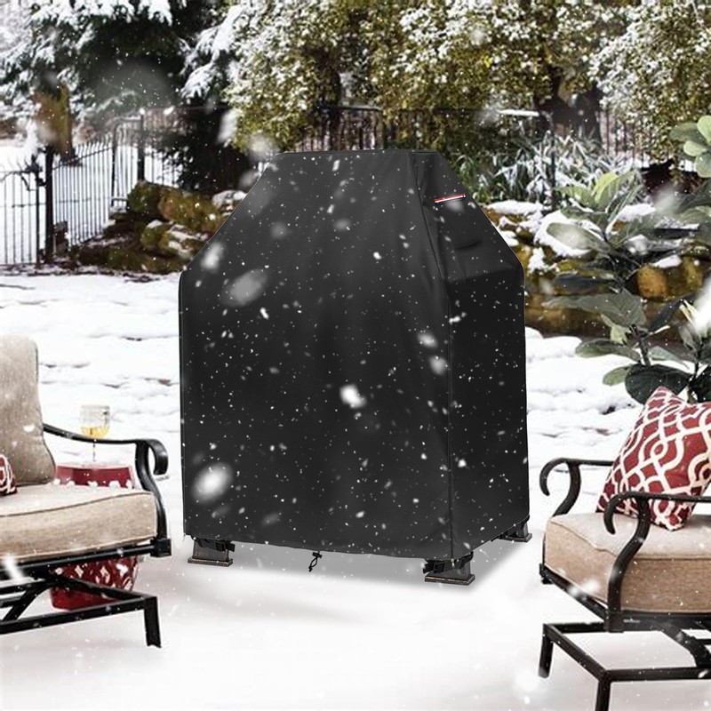 Outdoor Fireplace Cover,Heavy Duty 600D Waterproof Square Chimineas Fireplace Covers,Cover