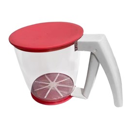F Fityle Flour Sifter Cup Practical Kitchen Gadgets Flour Sieve Handhold Press Flour Sifter Manual Flour Sifter for Household