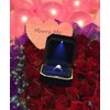 GBYAN Ring Box with LED Light Jewelry Display Gift Box