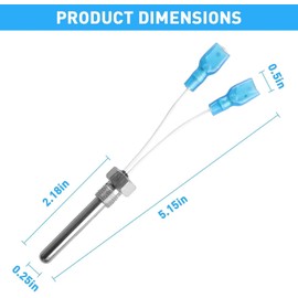 42002-0024S Stack Flue Sensor Replacement for Pentair Sta-Rite MasterTemp Max-E-Therm Pool and Spa Heater Electrical System SR200 SR333 SR400