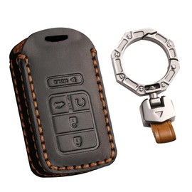 HIBEYO Key Chain Cover For Honda Accord Civic CRV Pilot Ridgeline Odyssey Accessories Smart Remote Control Auto Key Cover for Honda Protector-5 Buttons Black