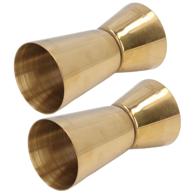 Double Head Cocktail Jigger Stainless Steel Gold Wine Jigger Bar