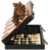BIVOMON Magnetic Wooden Chess Set 15" Unique Chess Board Game