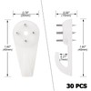 Suprom 30pcs Concrete Wall Hooks, Non-Trace Picture Hanger for Wooden/Stucco/Plaster/Hard